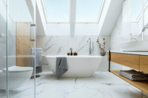 stylish-bathroom-interior-design-with-marble-panels-bathtub-towels-other-personal-bathroom-accessories-modern-glamour-interior-concept-roof-window-template